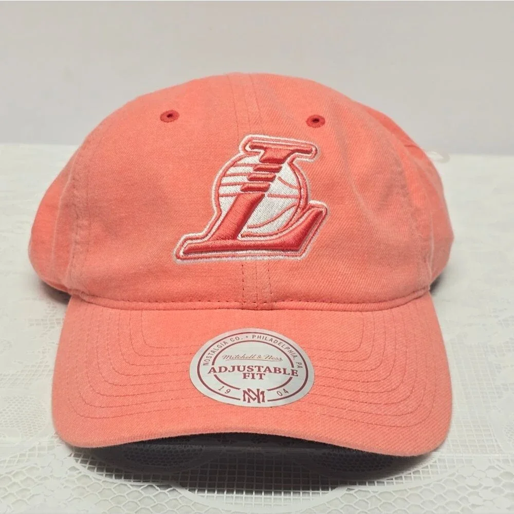 Los Angeles Lakers NBA Mitchell & Ness Coral Cap NEW Unisex